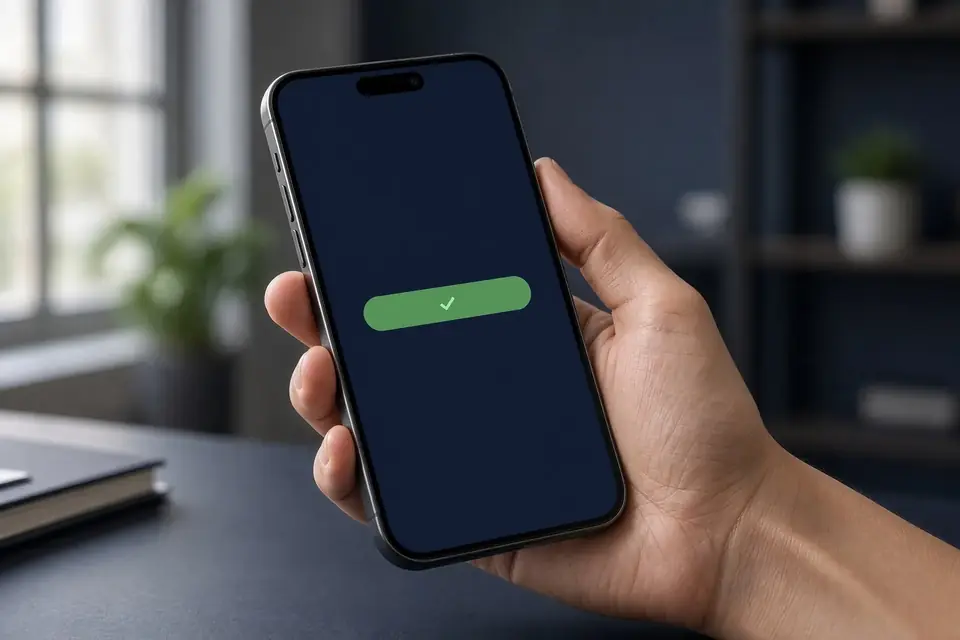 Teléfono con una solicitud de cobro CoDi por Mensaje PUSH